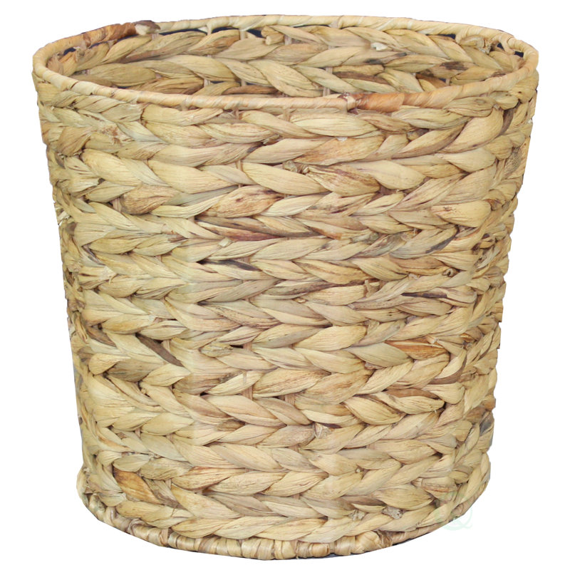 Vintiquewise Water Hyacinth 4.22 Gallon Waste Basket Wayfair